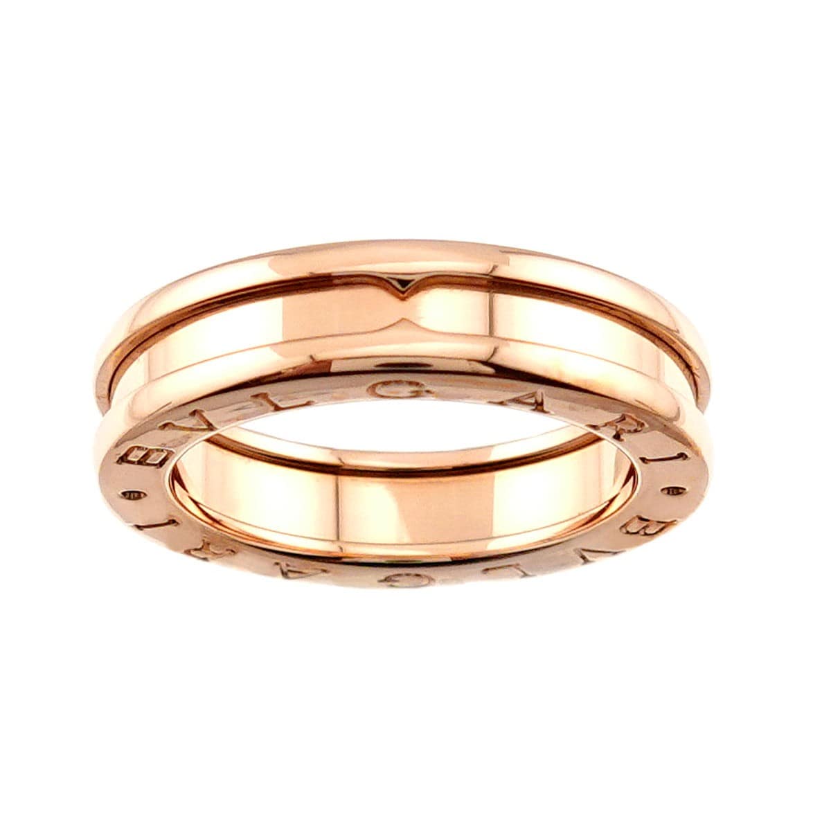 Luxury Promise Japan BVLGARI B-ZERO1 1Band Ring 18K Pink Gold 750 Size51 5.25-5.5(US) 90286520