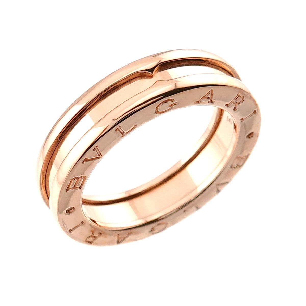 Luxury Promise Japan BVLGARI B-ZERO1 1Band Ring 18K Pink Gold 750 Size51 5.25-5.5(US) 90286520