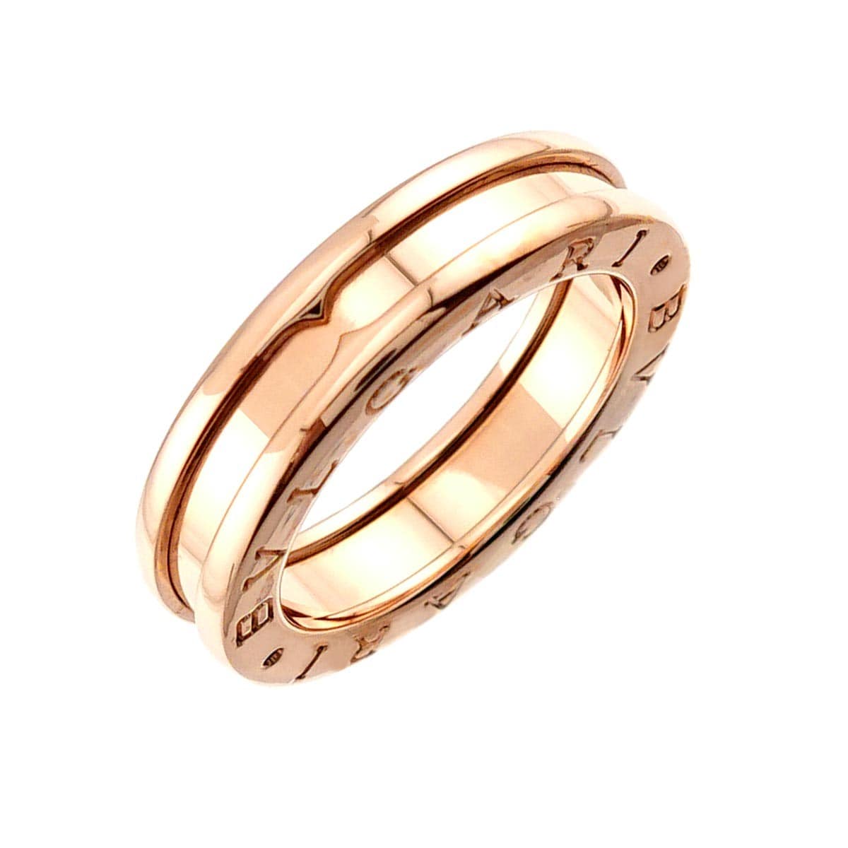 Luxury Promise Japan BVLGARI B-ZERO1 1Band Ring 18K Pink Gold 750 Size51 5.25-5.5(US) 90286520