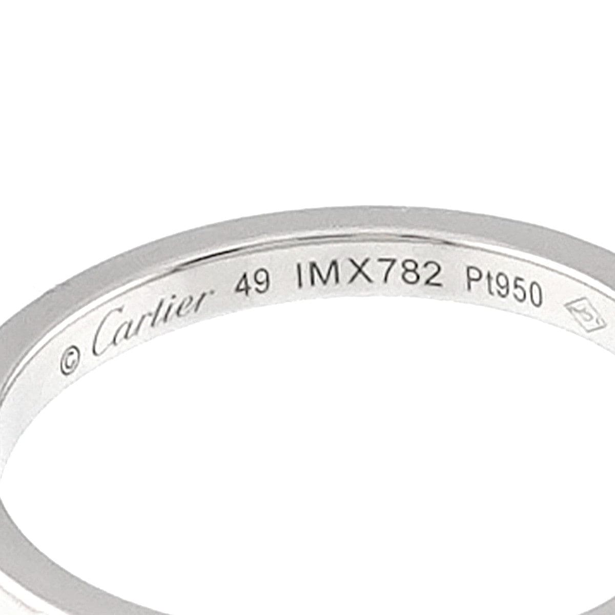 Luxury Promise Japan Cartier Ballerine Half Diamond Ring Pt Size49 4.75-5(US) 90285581