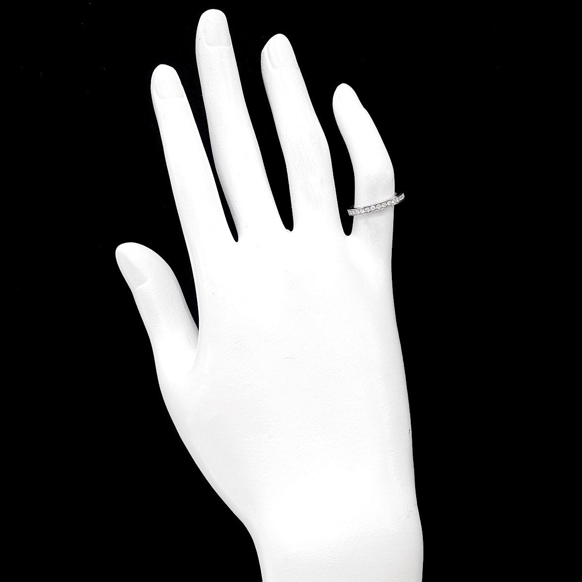 Luxury Promise Japan Cartier Ballerine Half Diamond Ring Pt Size49 4.75-5(US) 90285581