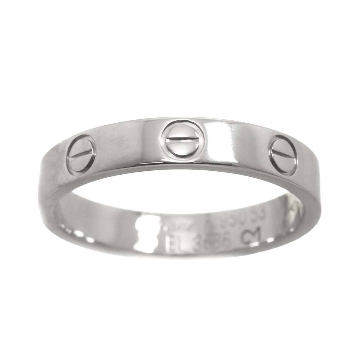 Luxury Promise Japan Cartier Mini Love Ring Platinum Size53 6.25-6.5(US) 90290397