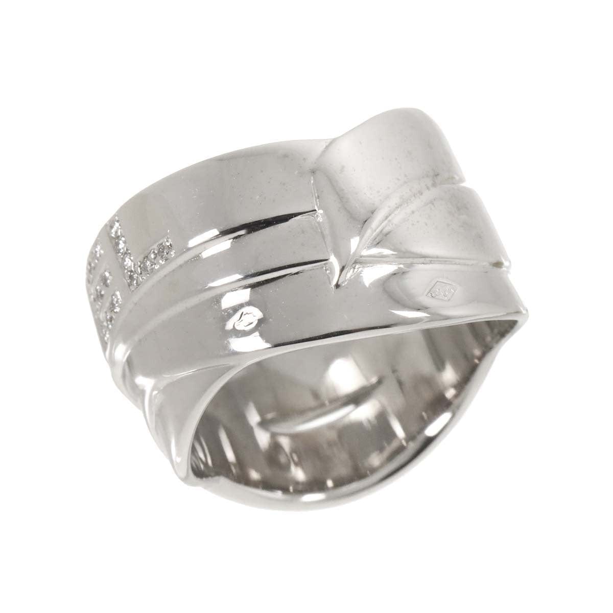 Luxury Promise Japan CHANEL Diamond Ring 18K White Gold 750 size54 6.25-6.5(US) 90287052