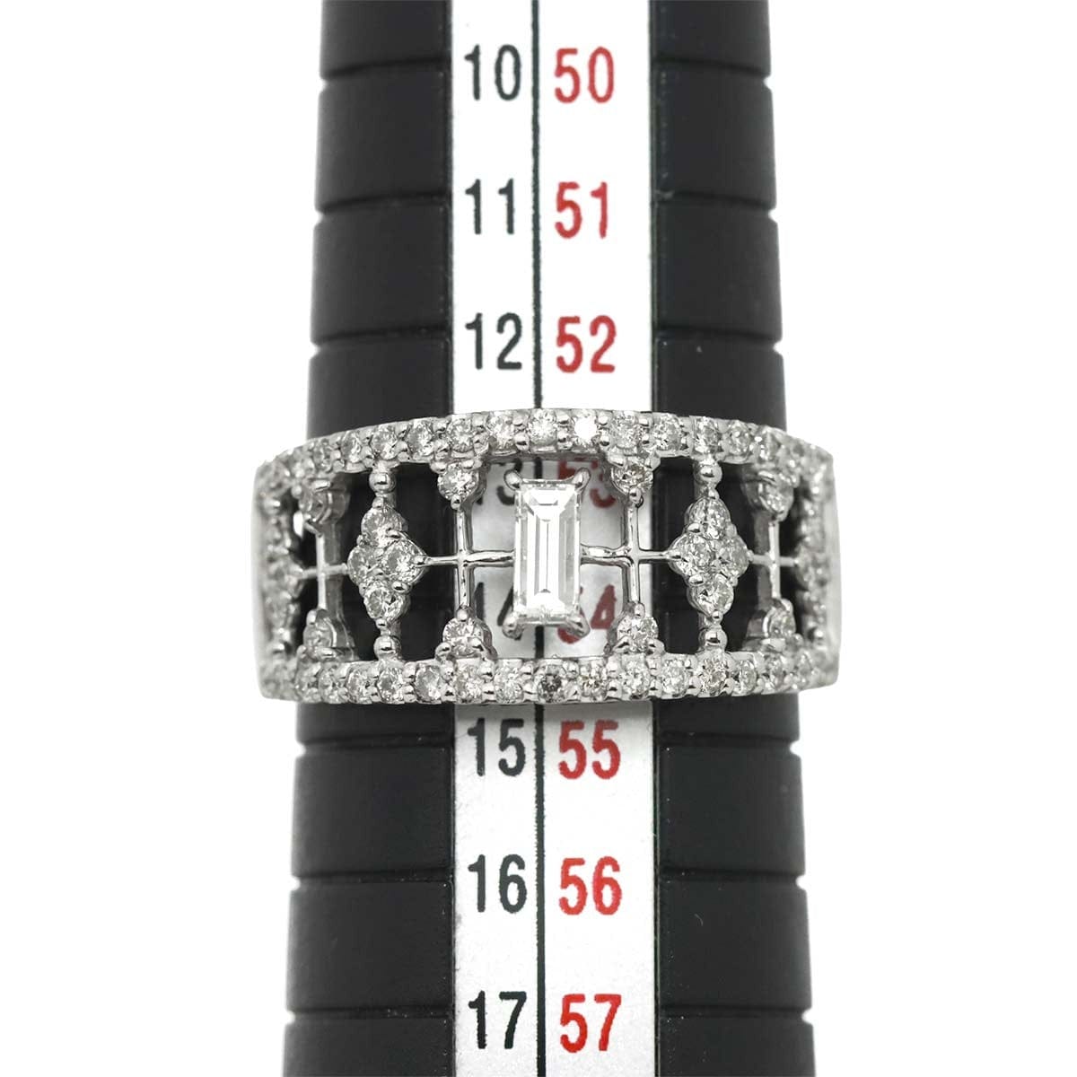 Luxury Promise Japan Diamond 0.15ct/0.52ct Ring Pt Platinum size6.5-6.75(US) 90310031
