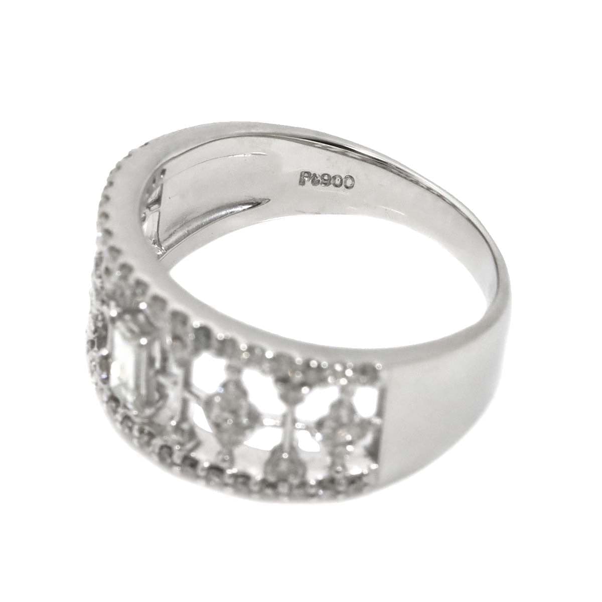 Luxury Promise Japan Diamond 0.15ct/0.52ct Ring Pt Platinum size6.5-6.75(US) 90310031