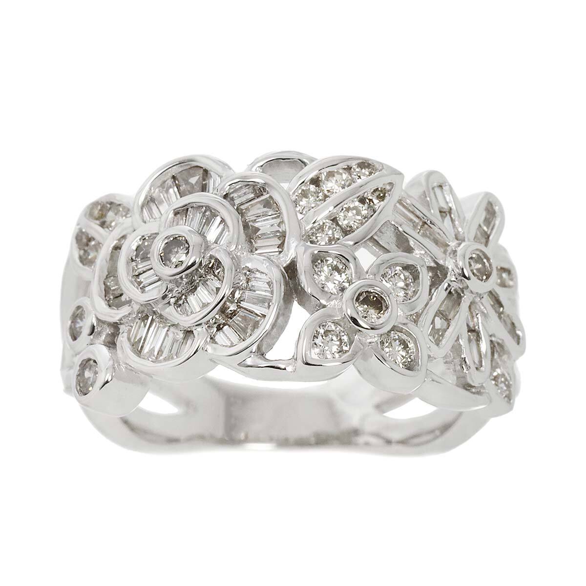 Luxury Promise Japan Diamond 0.74ct Ring 18K K18 WG White Gold size6.5-6.75(US) 90281809