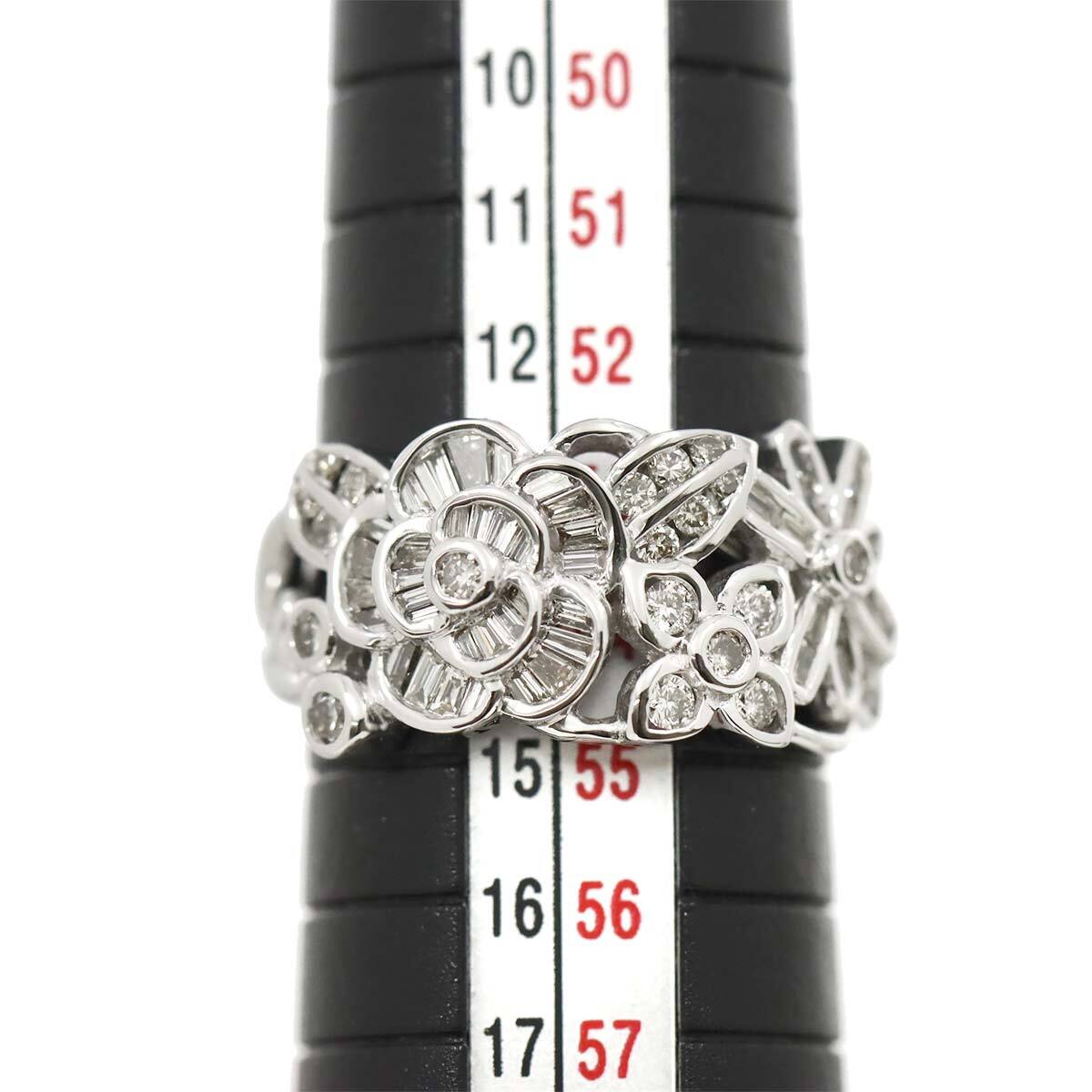 Luxury Promise Japan Diamond 0.74ct Ring 18K K18 WG White Gold size6.5-6.75(US) 90281809