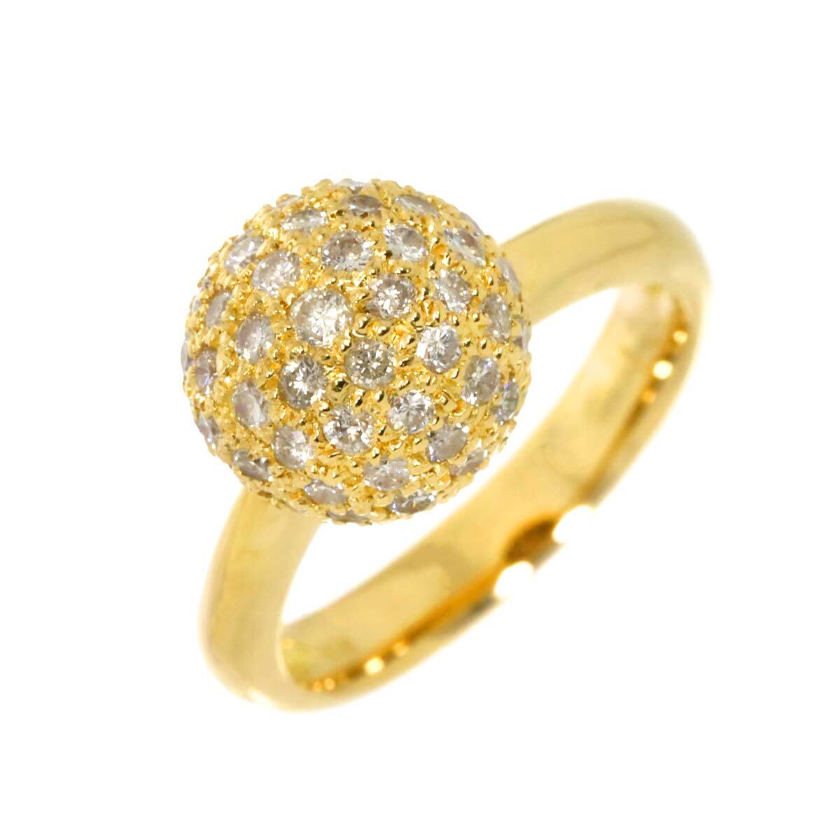 Luxury Promise Japan Diamond 1.20ct Ring 18K YG Yellow Gold 750 6(US) 90282787