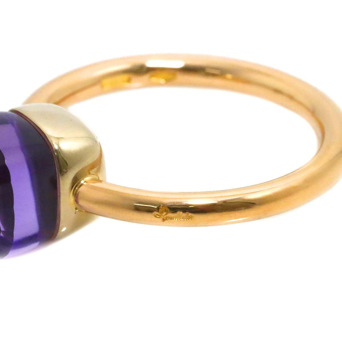 Luxury Promise Japan Pomellato Amethyst Ring 18K PG WG 750 size54 6.75(US) 90287850