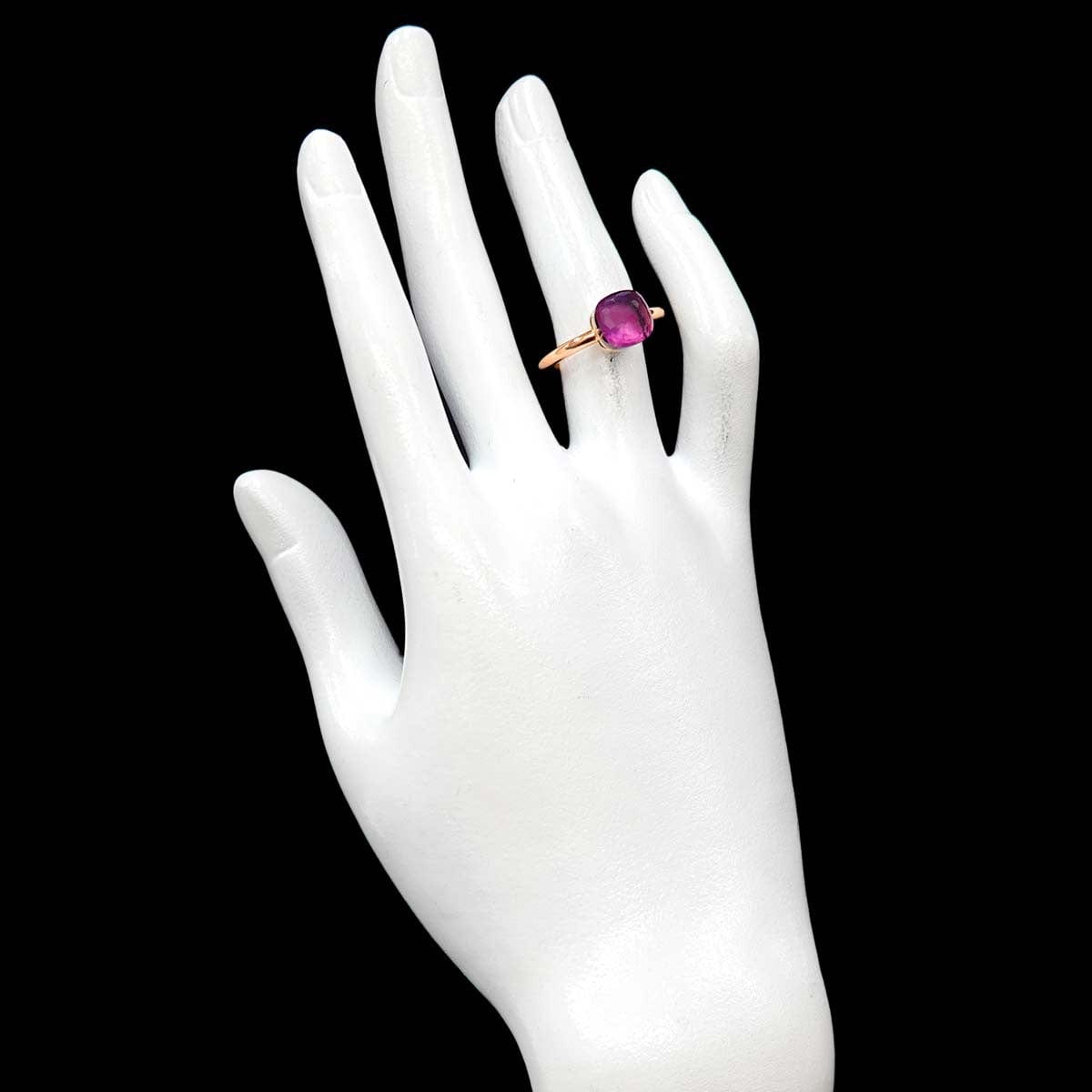 Luxury Promise Japan Pomellato Amethyst Ring 18K PG WG 750 size54 6.75(US) 90287850