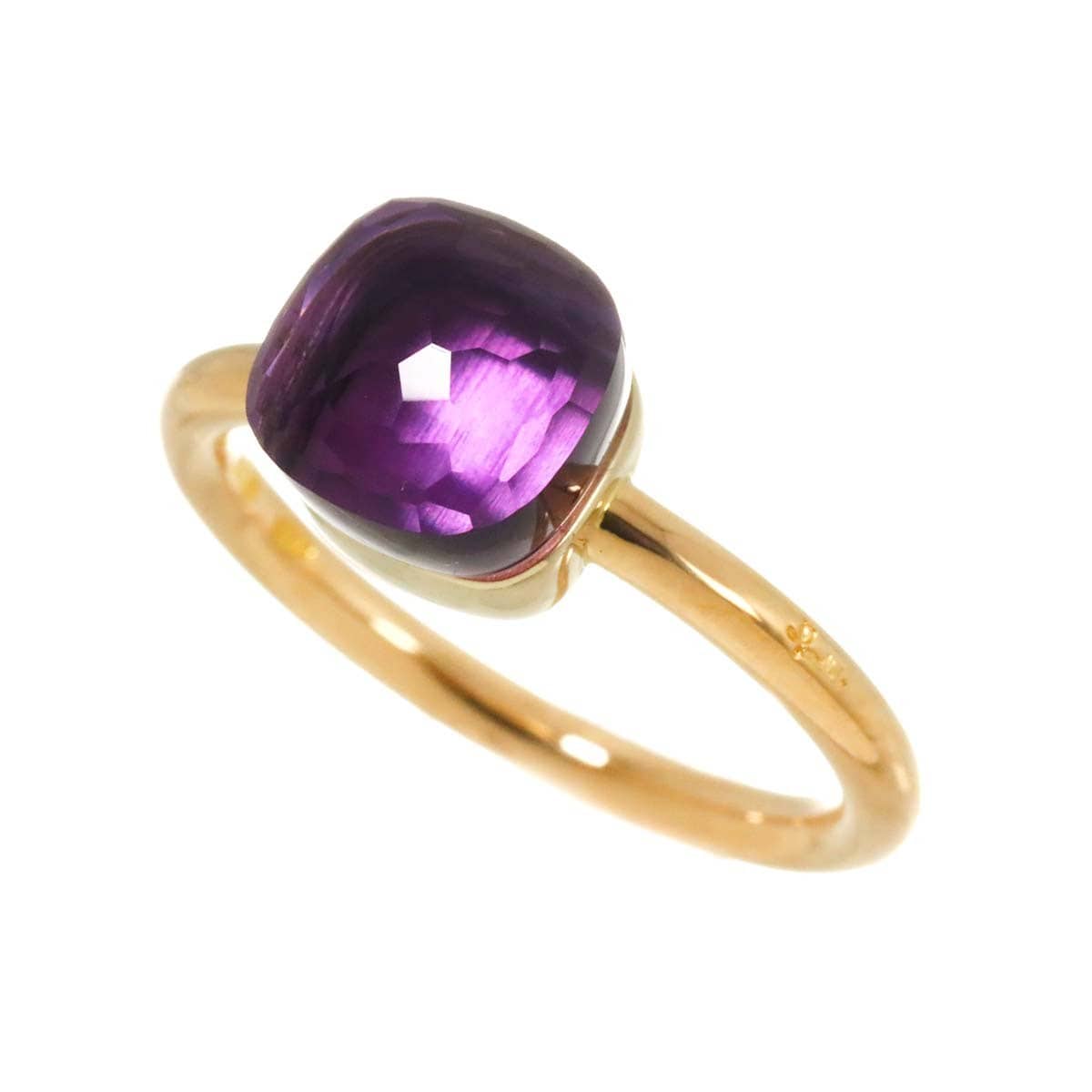 Luxury Promise Japan Pomellato Amethyst Ring 18K PG WG 750 size54 6.75(US) 90287850