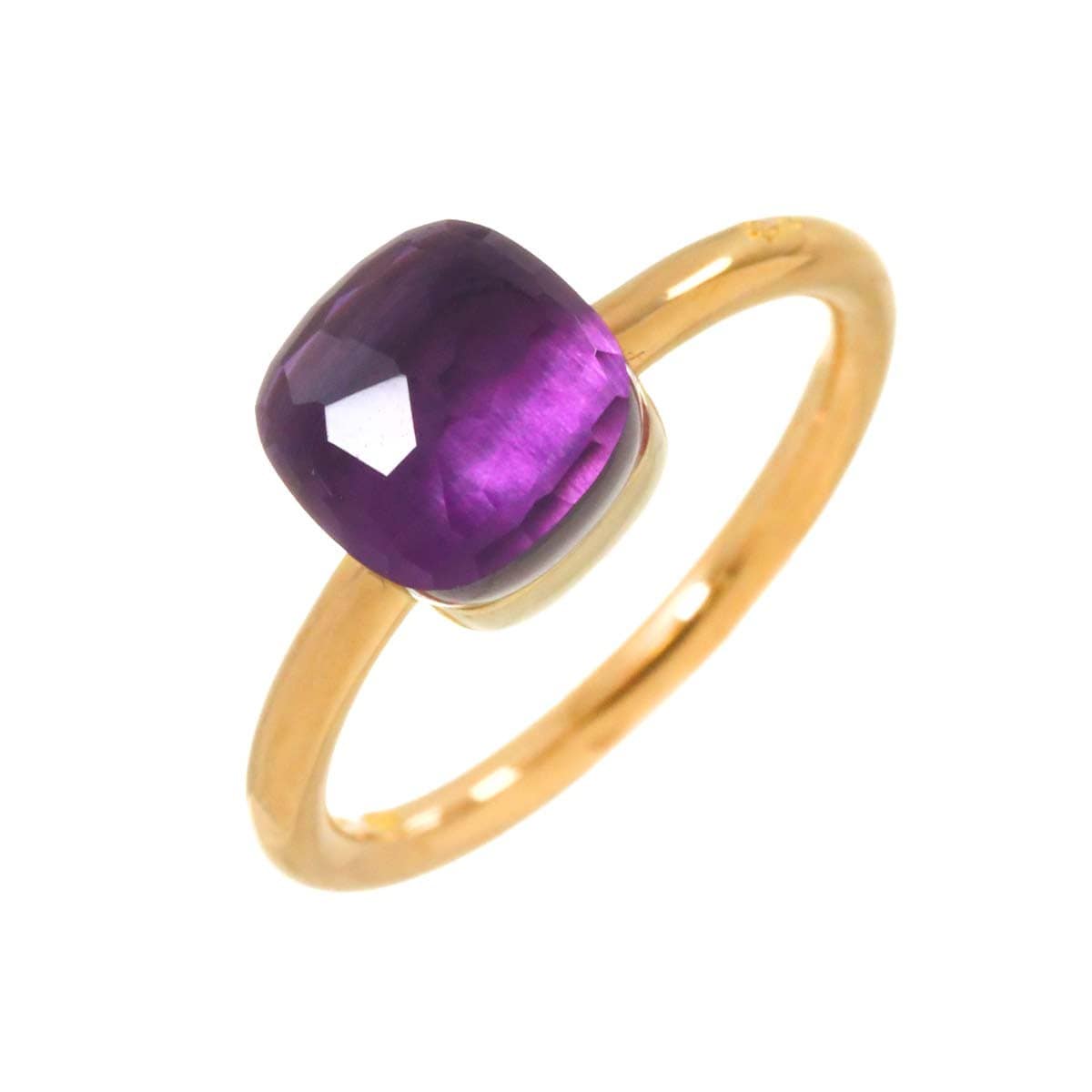 Luxury Promise Japan Pomellato Amethyst Ring 18K PG WG 750 size54 6.75(US) 90287850