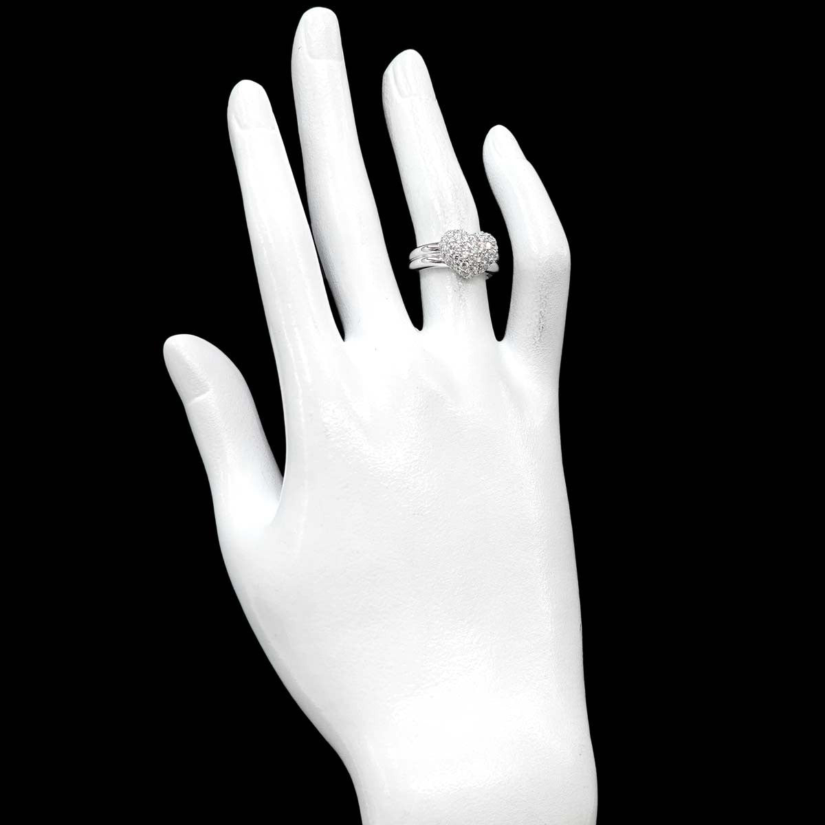 Luxury Promise Japan Ponte Vecchio Diamond 1.16ct Ring 18K WG 750 Size5.25(US) 90288133