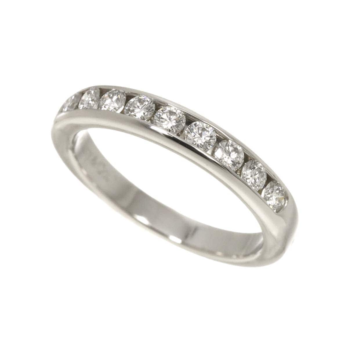 Luxury Promise Japan TIFFANY Co. Half Etanity band Ring Diamond Platinum Size3.75-4(US) 90286516