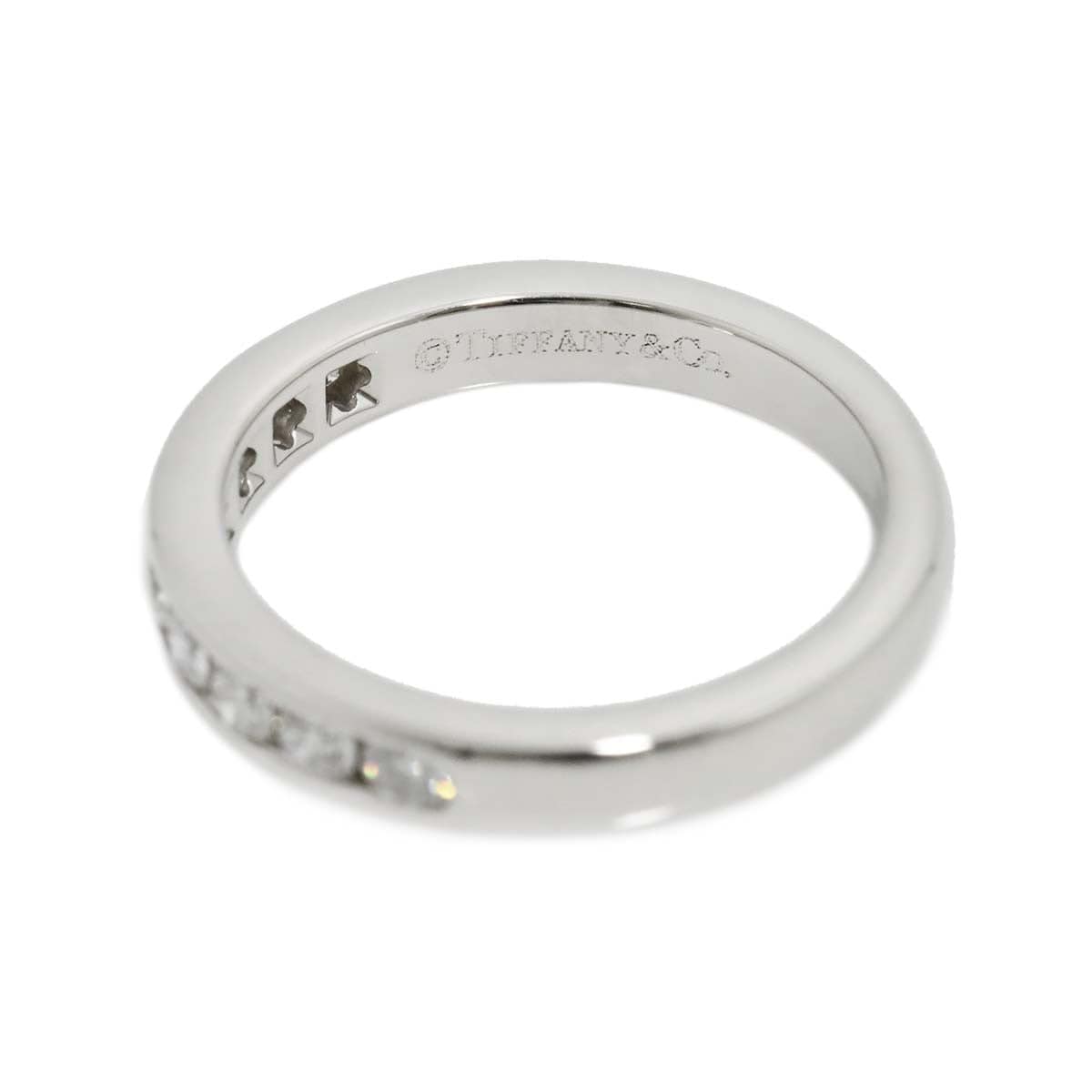 Luxury Promise Japan TIFFANY Co. Half Etanity band Ring Diamond Platinum Size3.75-4(US) 90286516