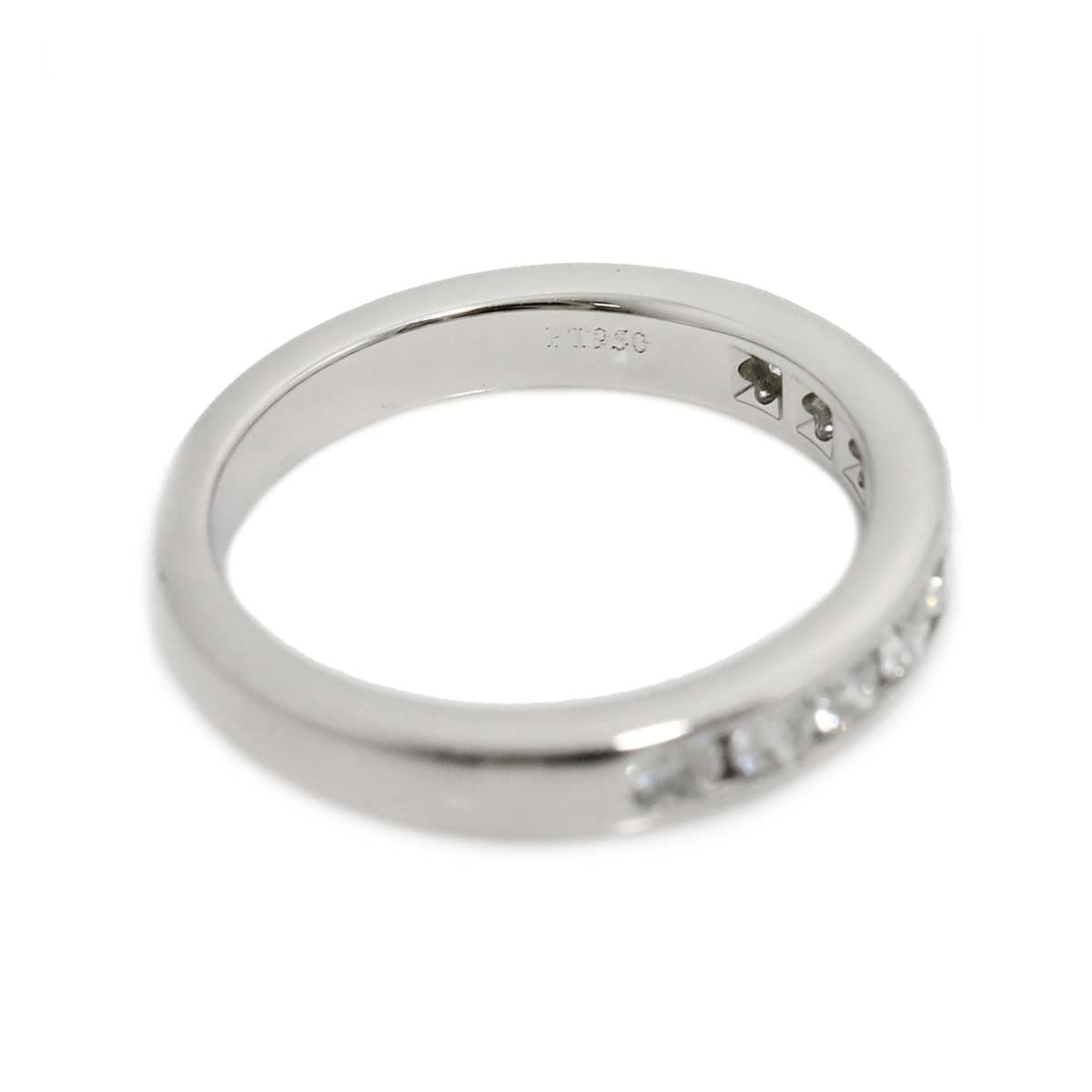 Luxury Promise Japan TIFFANY Co. Half Etanity band Ring Diamond Platinum Size3.75-4(US) 90286516