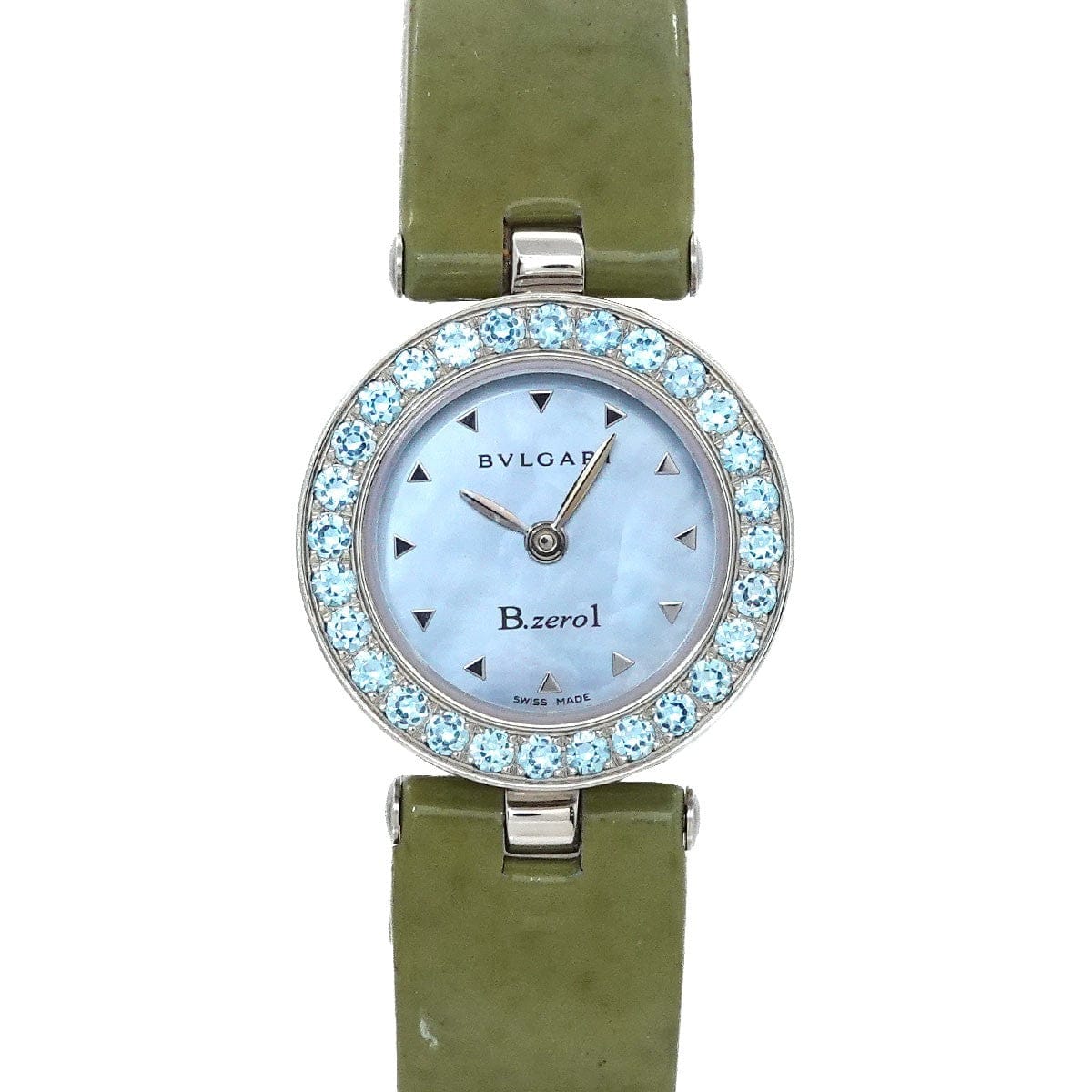 Luxury Promise Japan BVLGARI B-Zero1 BZ22S Quartz Blue Shell Dial Ladies Watch 90307792