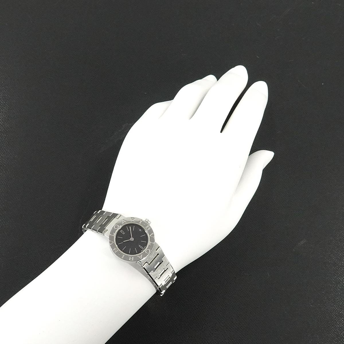 Luxury Promise Japan BVLGARI BVLGARIBVLGARI BB23SS Quartz Black Dial Ladies Watch 90309593