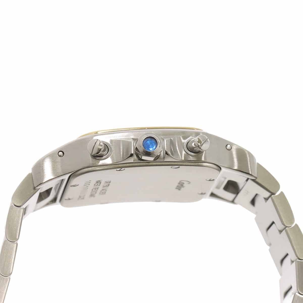 Luxury Promise Japan Cartier Santos Galbee LM W20042C4 750 YG Cream Dial Mens Watch 90282568