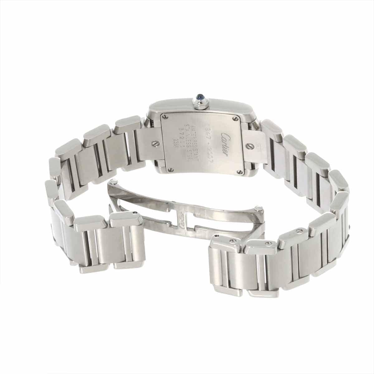 Luxury Promise Japan Cartier Tank Francaise SM W51008Q3 Quartz Silver Dial Ladies Watch 90286360