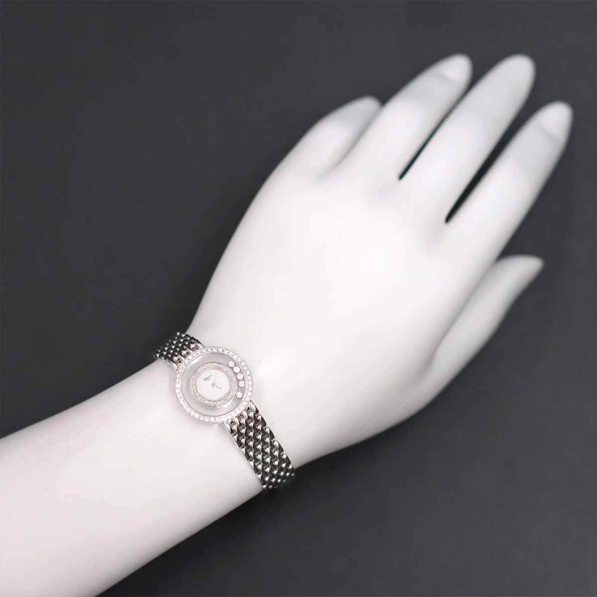 Luxury Promise Japan Chopard Happy Diamonds 4119 1 Ladies 750 WG 5P Diamond 90258946