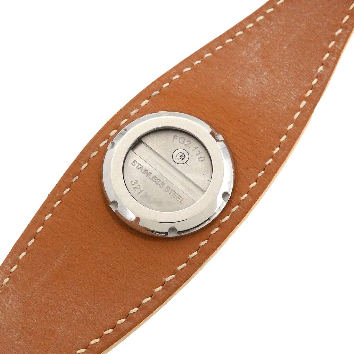 Luxury Promise Japan HERMES Faubourg Manchette FG2 110 Diamond Quartz White Dial Ladies 90269725