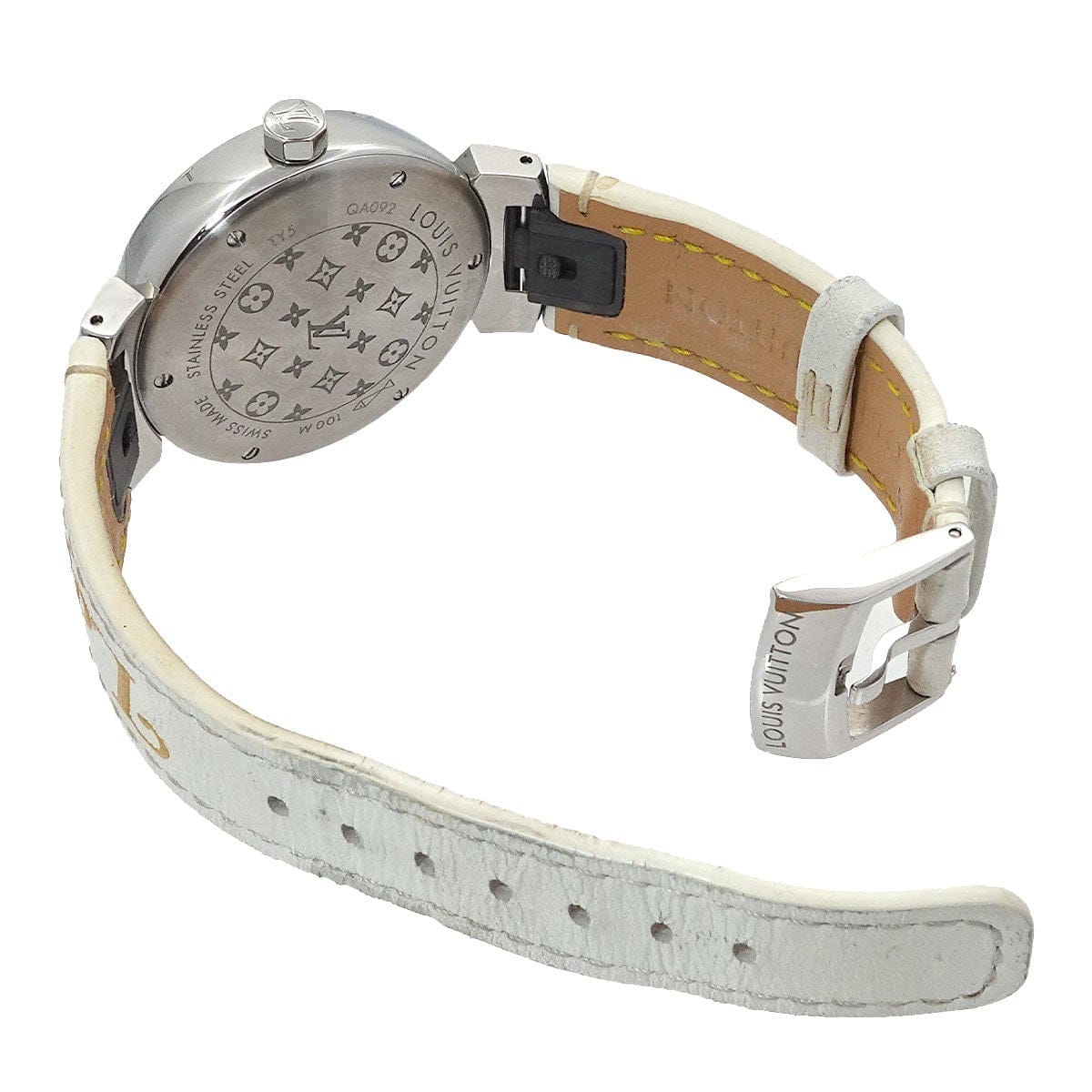 Luxury Promise Japan LOUIS VUITTON Tambour New Wave MM QA092 Quartz Ladies Watch 90307620