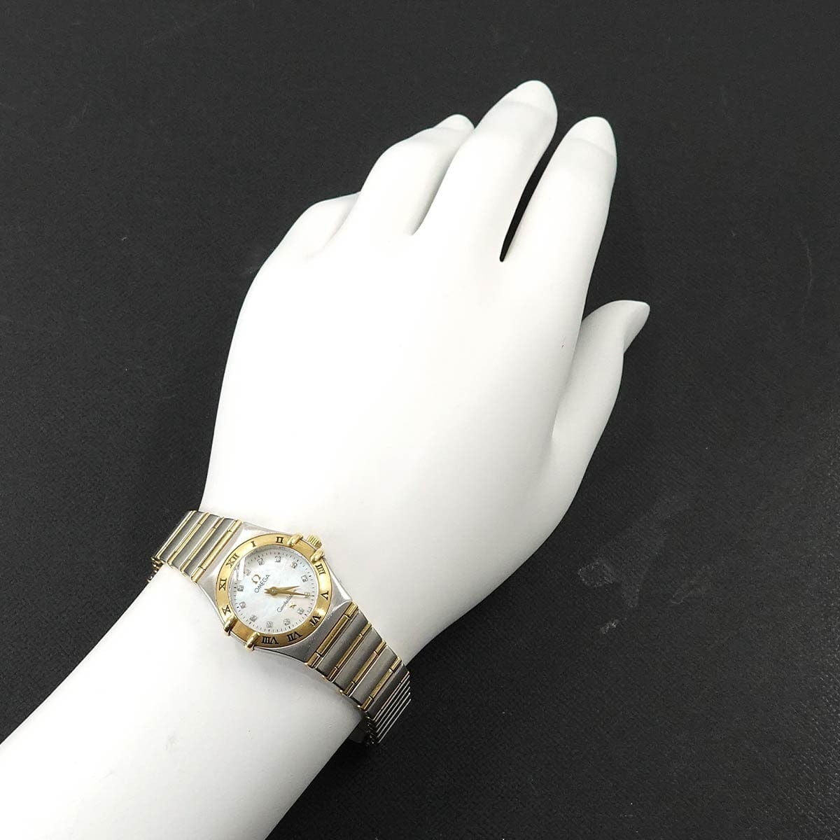 Luxury Promise Japan OMEGA Constellation mini 1262.75 12P Diamond 750 YG White Shell Dial 90301235