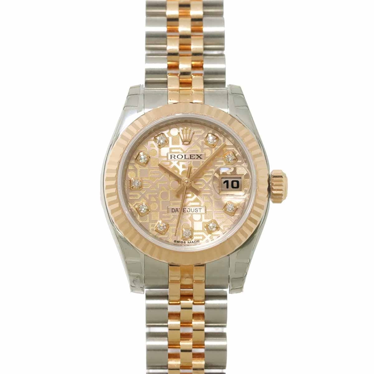 Luxury Promise Japan ROLEX Datejust 179171G Serial G Diamond 750 PG computer Ladies Watch 90302811