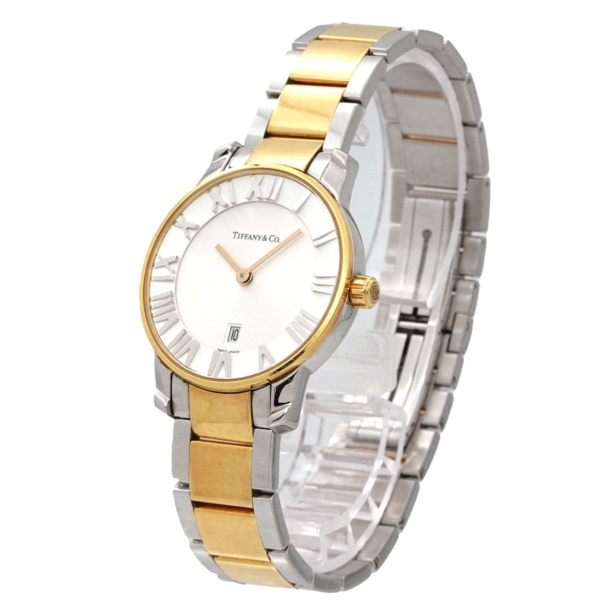 Luxury Promise Japan TIFFANY&CO. Atlas Dome Z1830 11 15A21A00A Silver Dial Quartz Watch 90320037