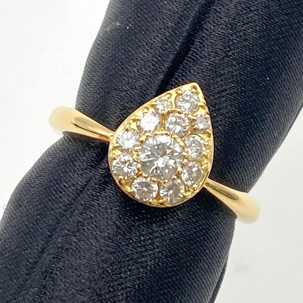 Luxury Promise Japan K18 Diamond Ring D0.50 3.9g US5.25 52181