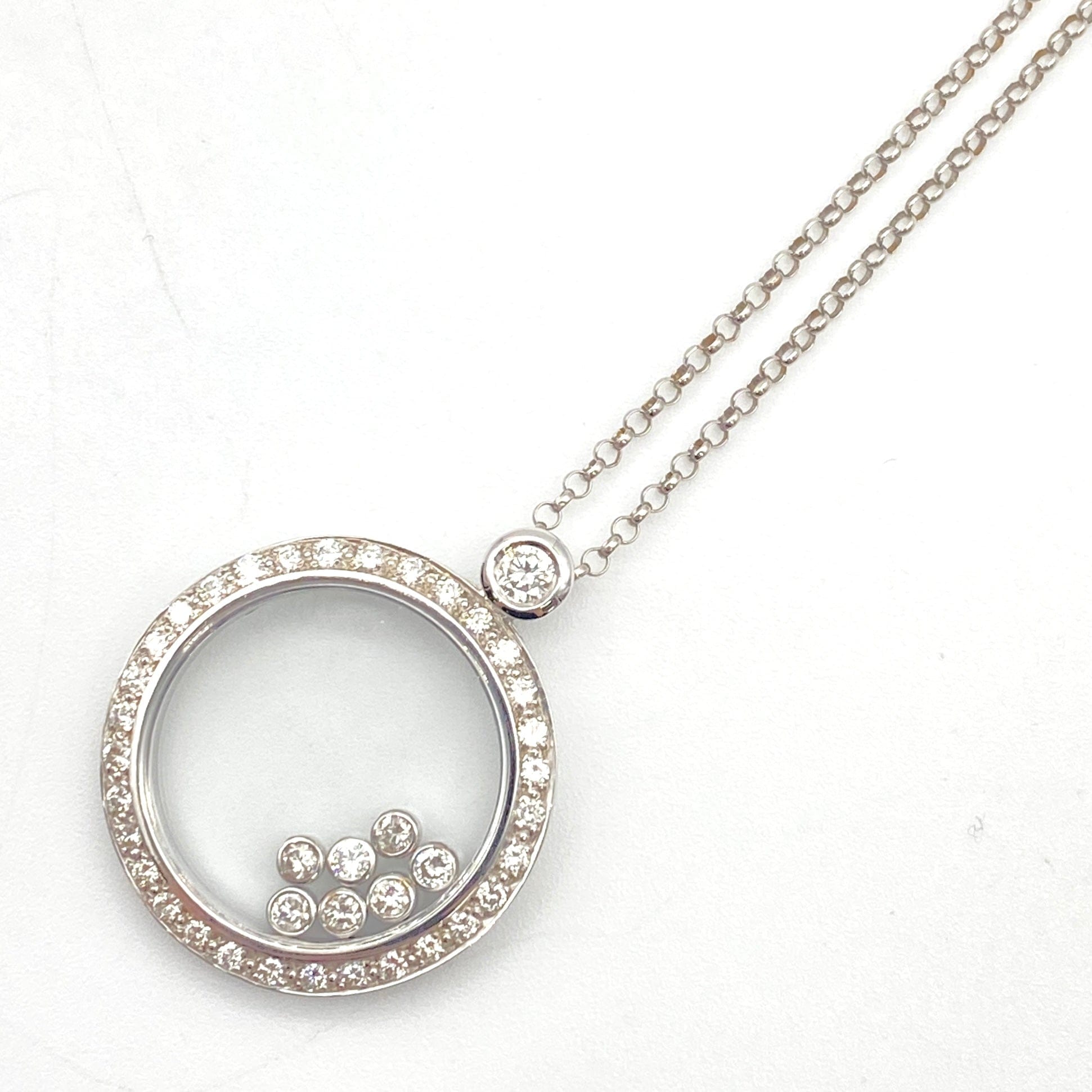 Luxury Promise Japan K18/K18WG Diamond Penneck Necklace D1.00 12.5g 52356