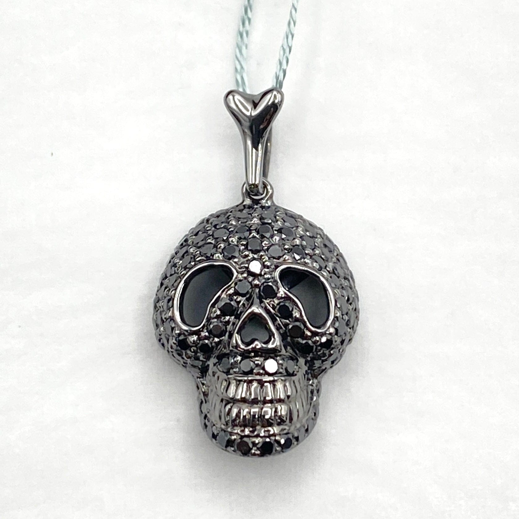 Luxury Promise Japan K18WG Black Diamond Pendant Top BD0.9 3.1g 54224