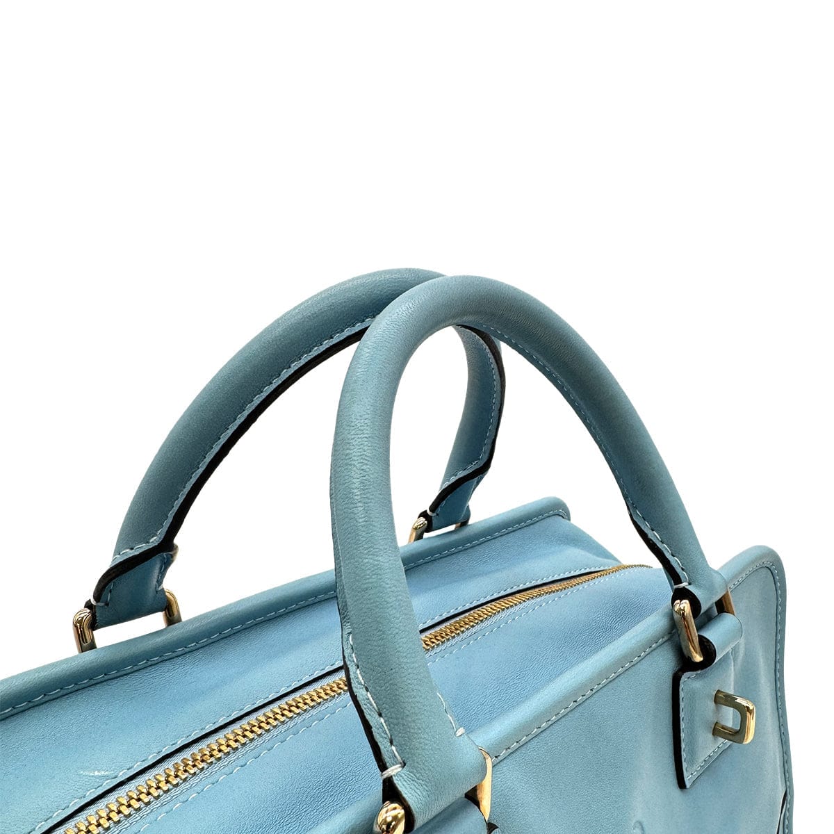 Luxury Promise Japan LOEWE AMAZONA 28 HAND BAG LIGHT BLUE LEATHER 90299317