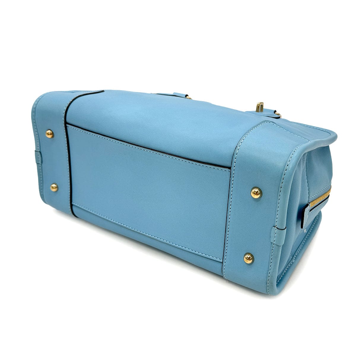 Luxury Promise Japan LOEWE AMAZONA 28 HAND BAG LIGHT BLUE LEATHER 90299317