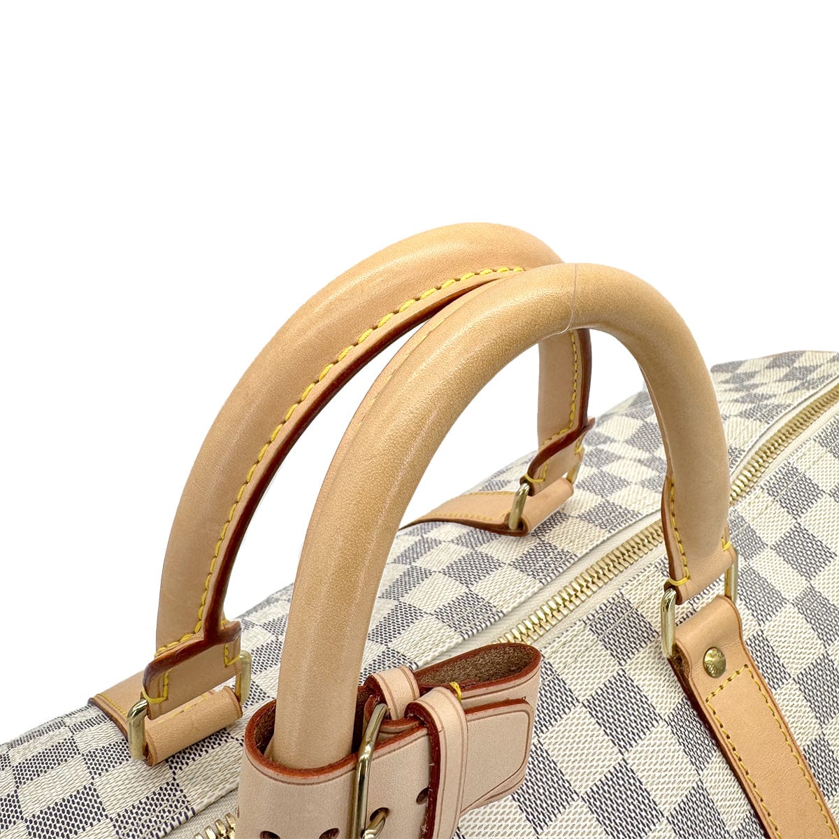 Luxury Promise Japan LOUIS VUITTON DAMIER AZUR KEEPALL 50 LUGGAGE WHITE M41430 90324144