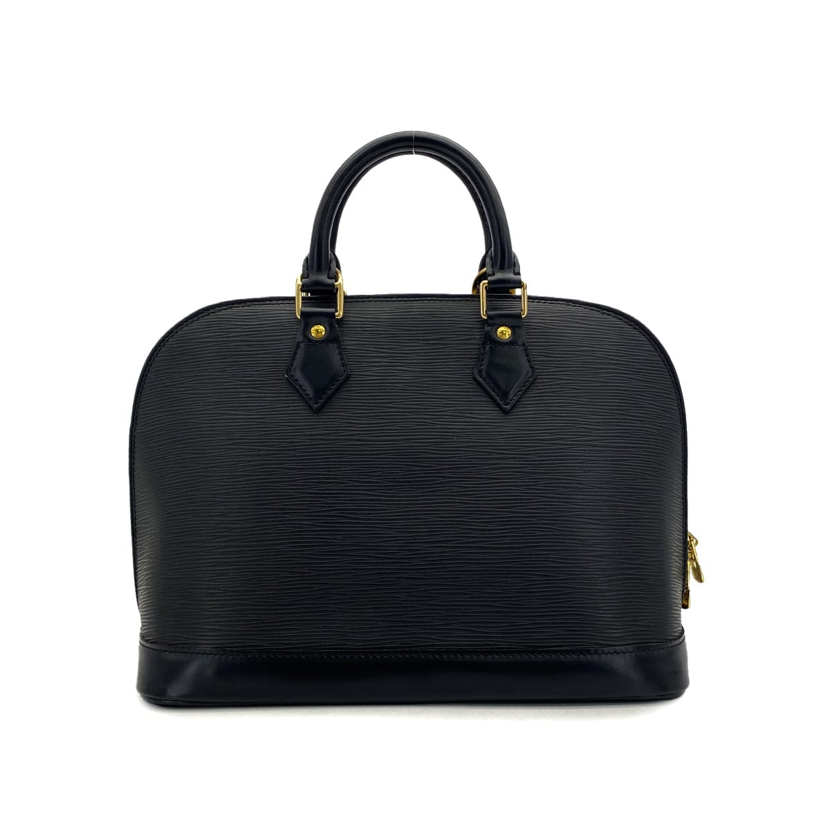 Luxury Promise Japan LOUIS VUITTON EPI ALMA PM HAND BAG NOIR LEATHER M52142 90318287