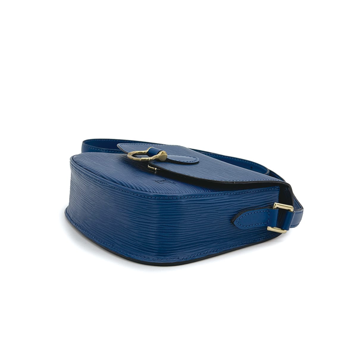 Luxury Promise Japan LOUIS VUITTON EPI SAINT-CLOUD SHOULDER BAG LEATHER TOLEDO BLUE M52195 90312605