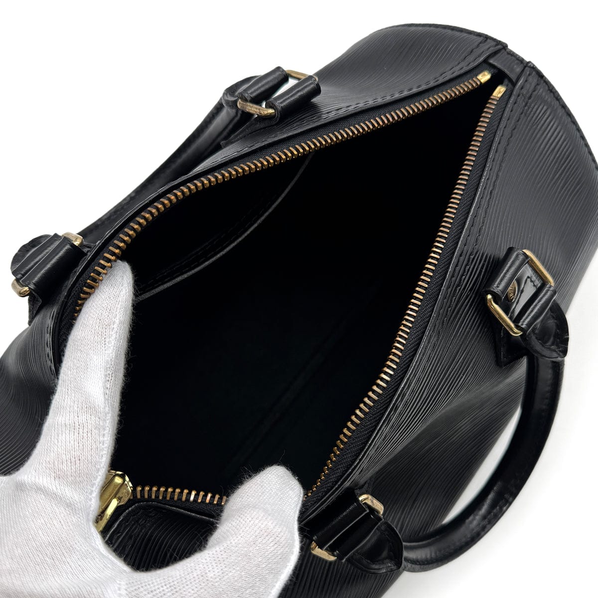 Luxury Promise Japan LOUIS VUITTON EPI SPEEDY 25 HAND BAG NOIR LEATHER M59232 90302178