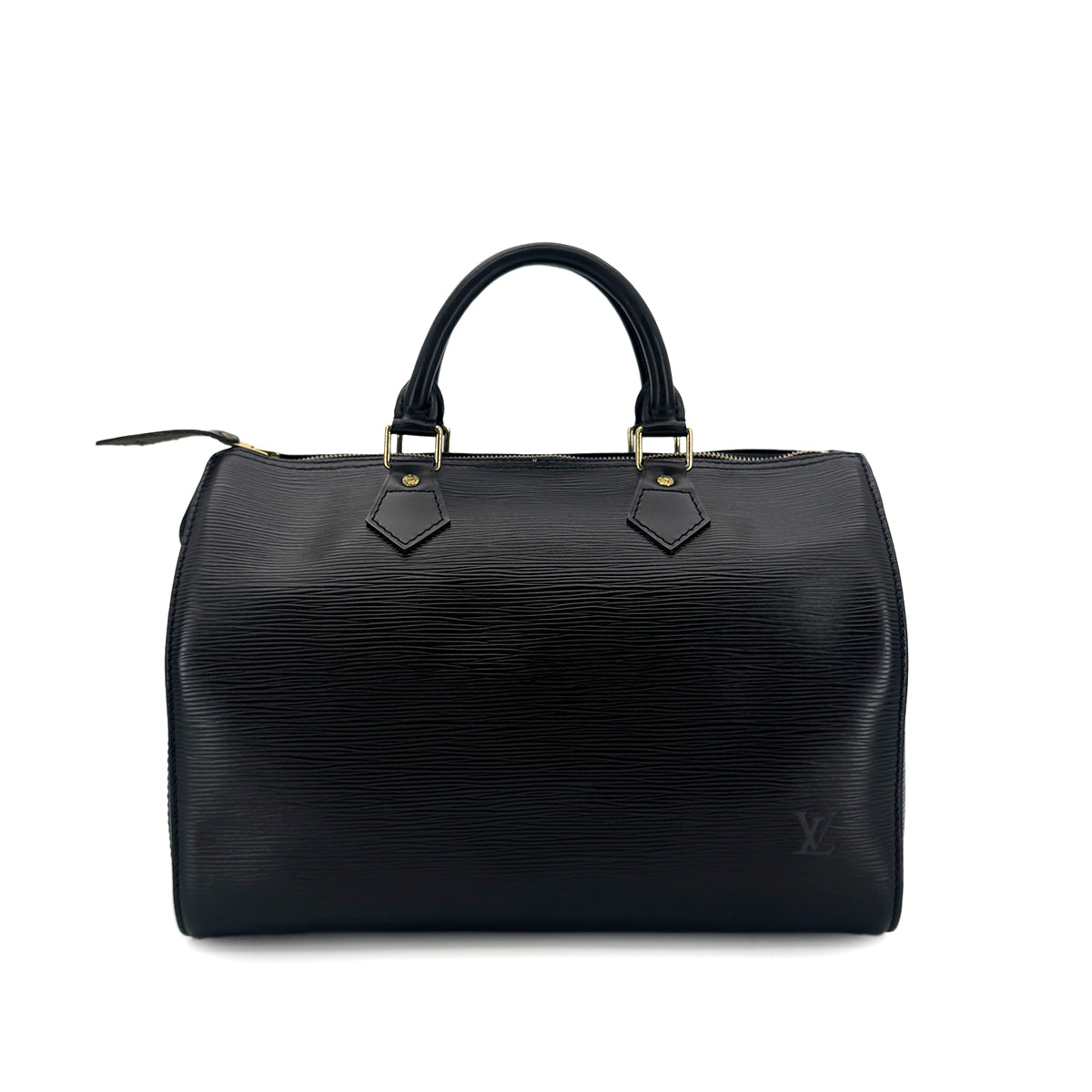 Luxury Promise Japan LOUIS VUITTON EPI SPEEDY 30 HAND BAG NOIR LEATHER M59022 90301084
