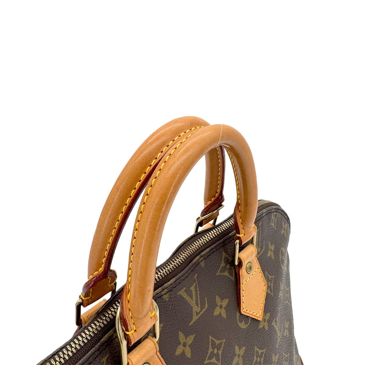 Luxury Promise Japan LOUIS VUITTON MONOGRAM ALMA HAND BAG BROWN MONOGRAM CANVAS M51130 90291868
