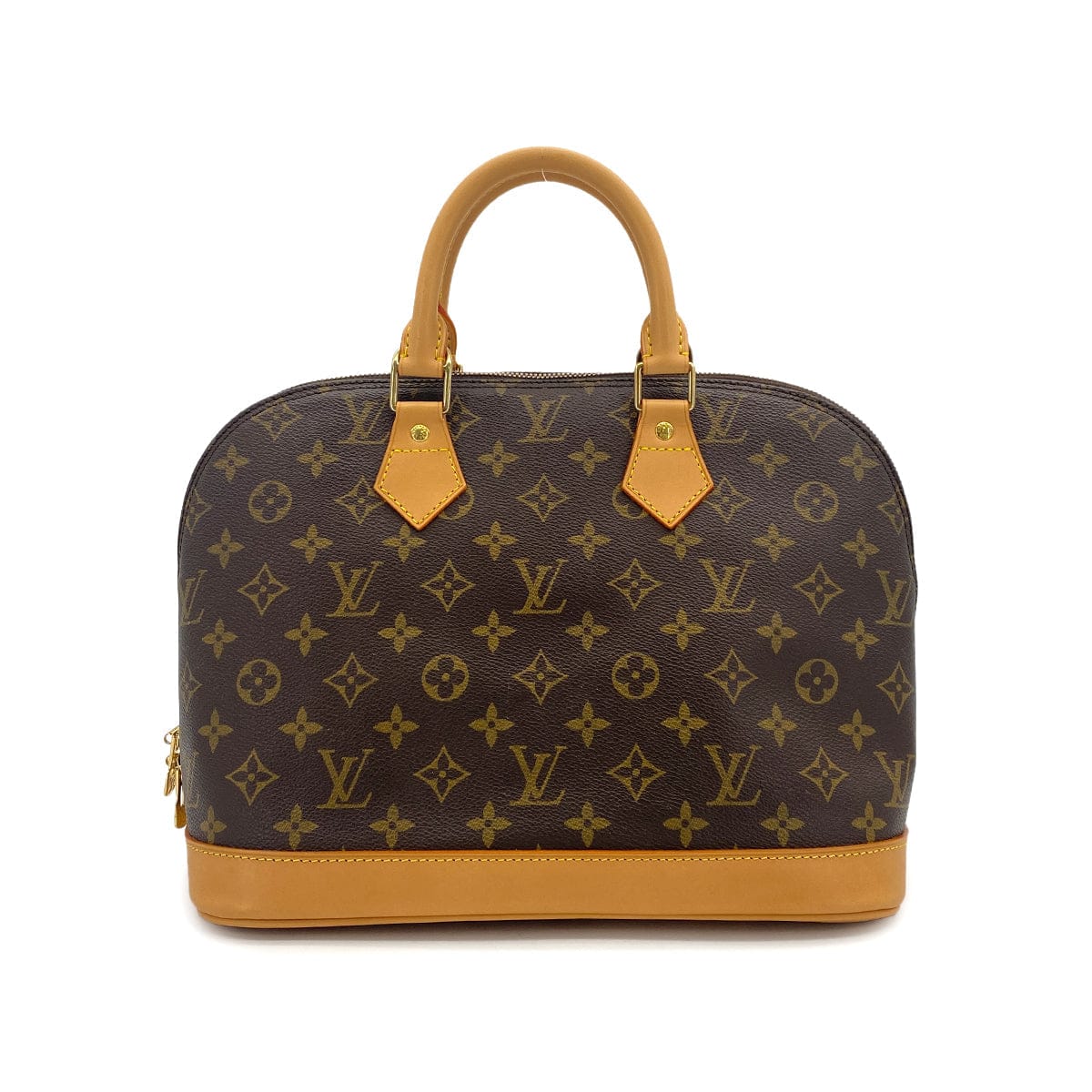 Luxury Promise Japan LOUIS VUITTON MONOGRAM ALMA HAND BAG BROWN MONOGRAM CANVAS M51130 90313865