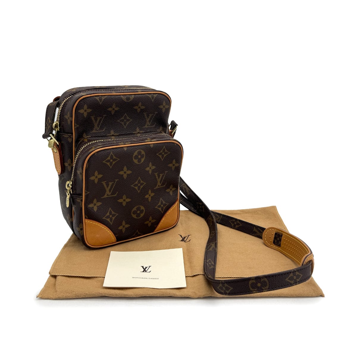 Luxury Promise Japan LOUIS VUITTON MONOGRAM AMAZONE SHOULDER BAG BROWN M45236 90311982