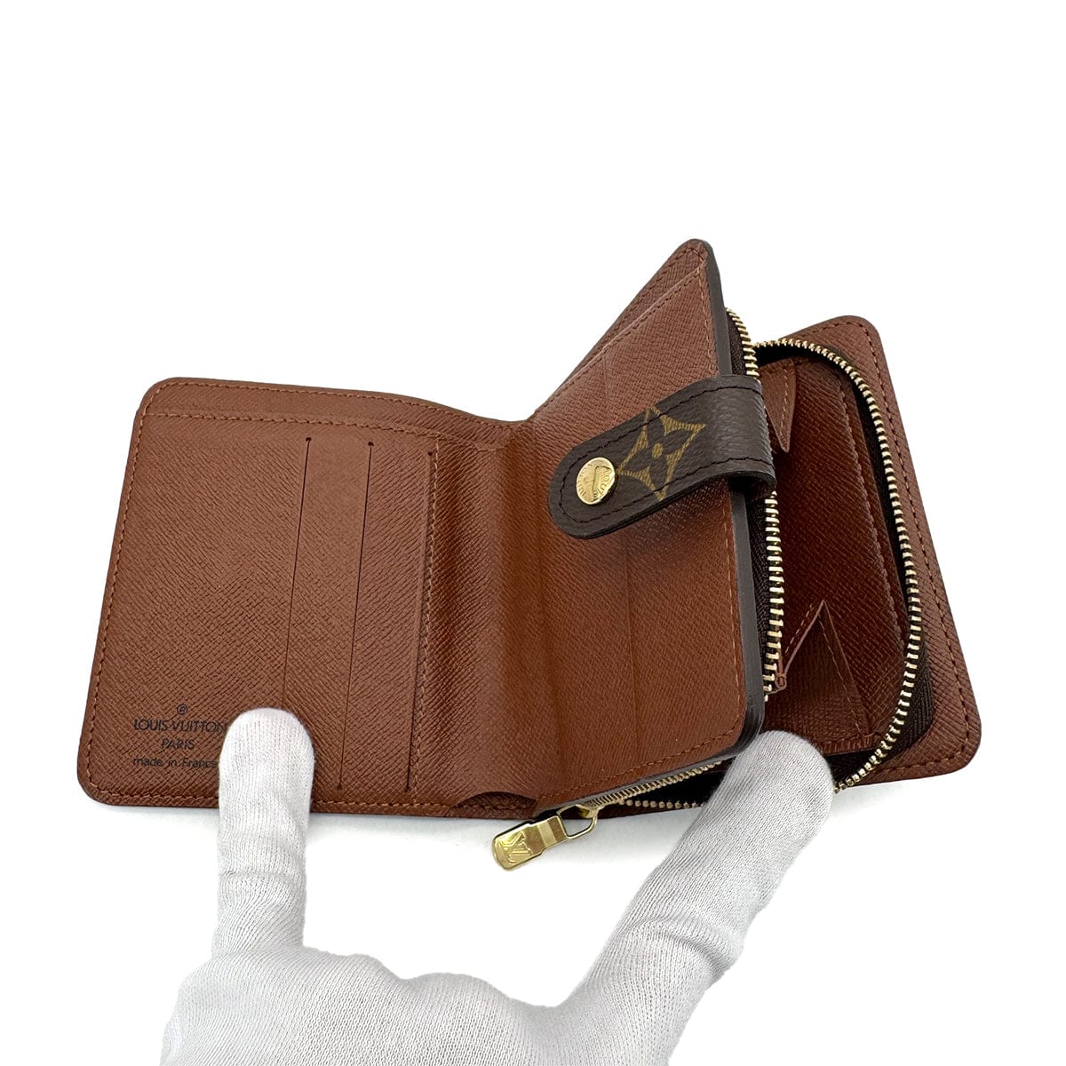 Luxury Promise Japan LOUIS VUITTON MONOGRAM COMPACT ZIP WALLET BROWN M61667 90292494