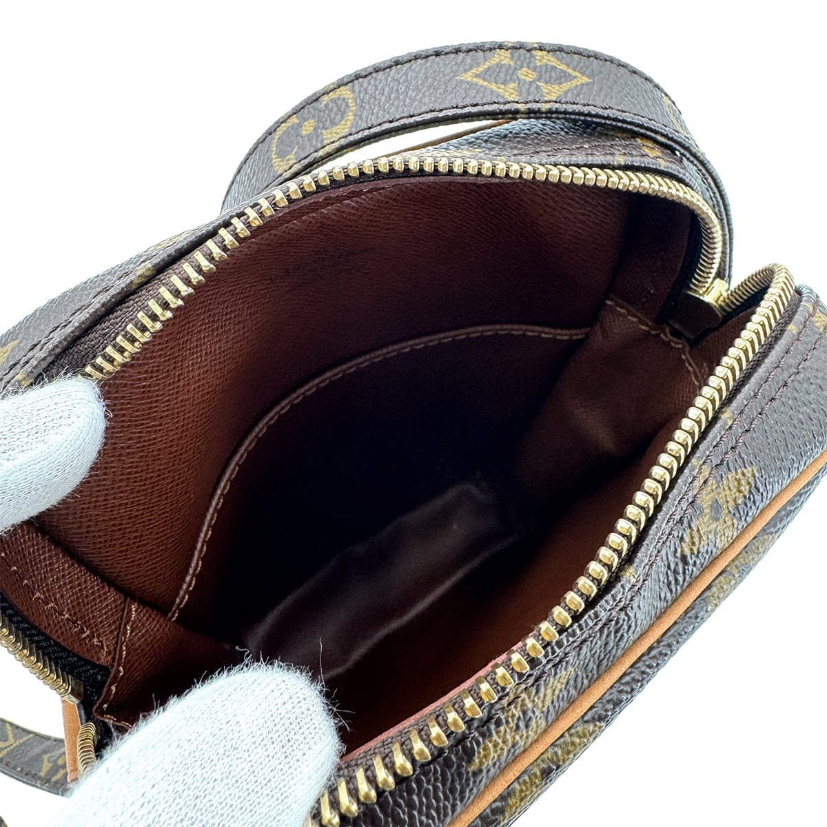 Luxury Promise Japan LOUIS VUITTON MONOGRAM DANUBE SHOULDER BAG BROWN M45266 90301639