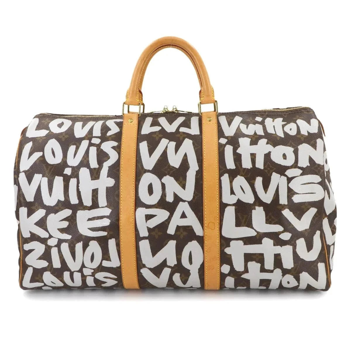 Luxury Promise Japan LOUIS VUITTON Monogram Graffiti Keepall 50 Luggage Argent M92197 90286574