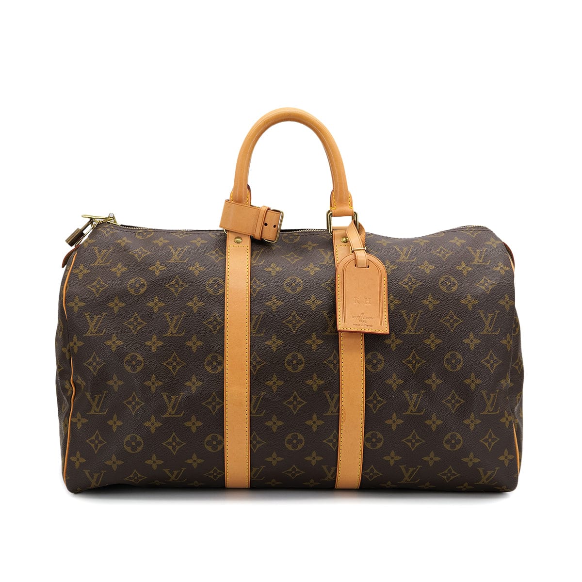 Luxury Promise Japan LOUIS VUITTON MONOGRAM KEEPALL 45 LUGGAGE BROWN M41428 90325317
