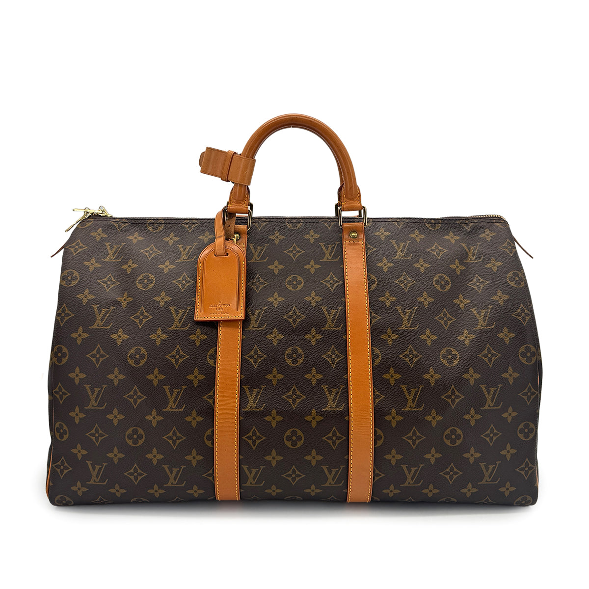 Luxury Promise Japan LOUIS VUITTON MONOGRAM KEEPALL 50 LUGGAGE BROWN M41426 90292059