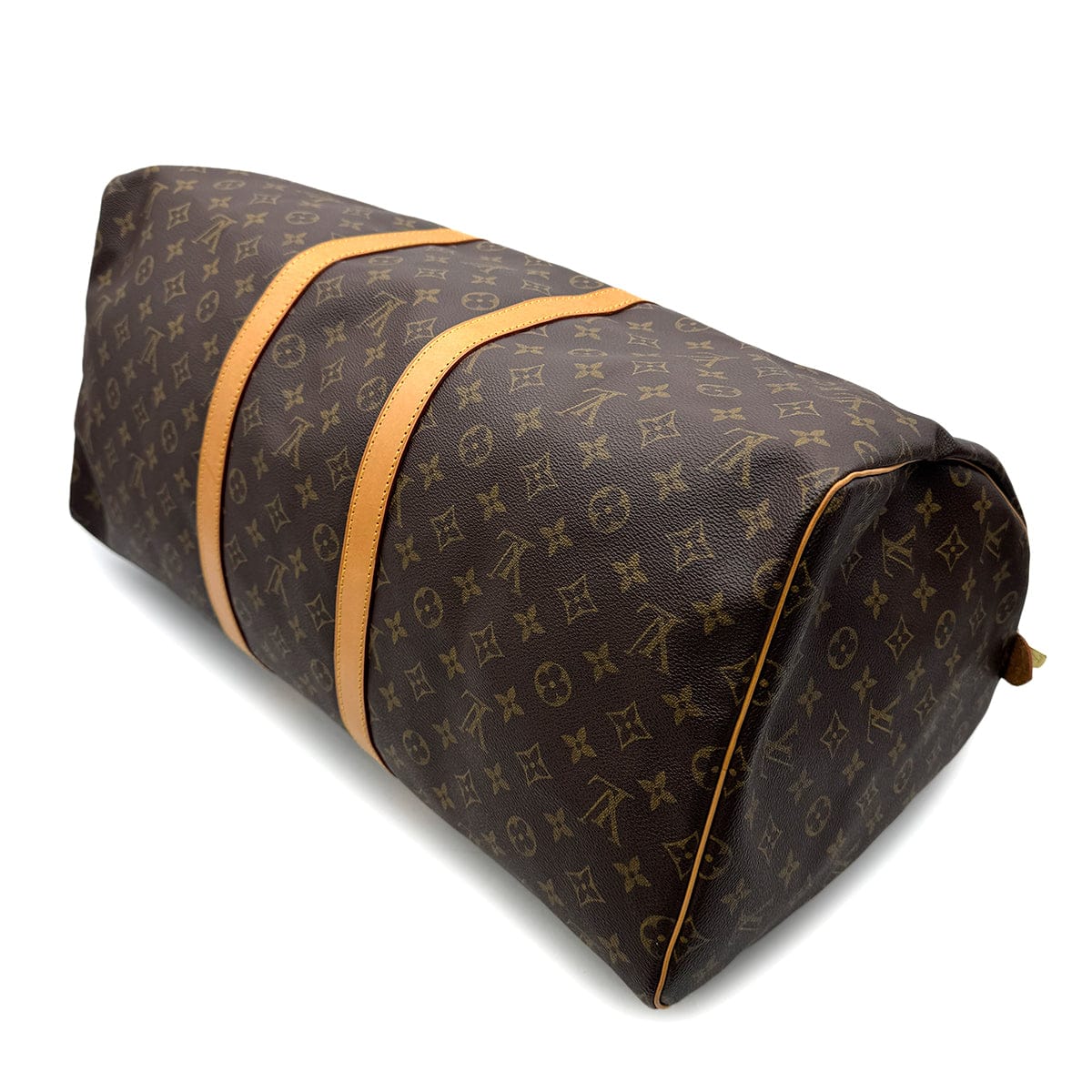 Luxury Promise Japan LOUIS VUITTON MONOGRAM KEEPALL 55 LUGGAGE BROWN M41424 90299815