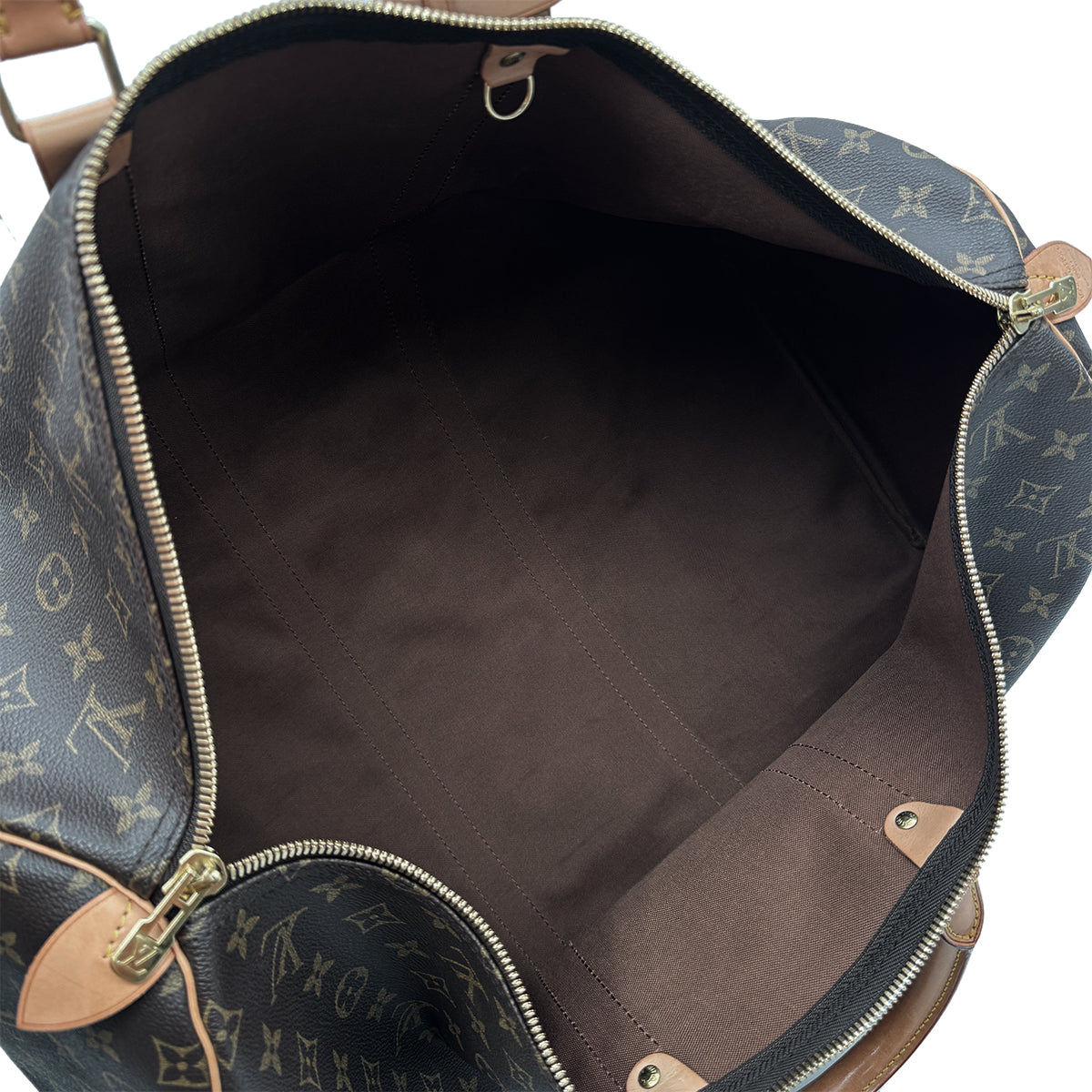 Luxury Promise Japan LOUIS VUITTON MONOGRAM KEEPALL 55 LUGGAGE BROWN M41424 90299815